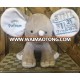 Monogrammed Cute Plush Stuffed Elephant Toy for Kids