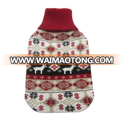 Christmas series cover for 2000ml rubber hot water bottle