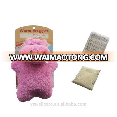 Small pink pig animal toy / warm hugs with lavender inside