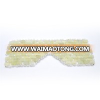 Natural Jade Sleep Mask & Blindfold,Natural Jade Eye Mask,Anti-Aging Hot or Cold Therapy Eye Mask Which is Soothing Cooling