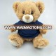 2018 Promotion gift custom plush toy 20cm teddy bear with t shirts Wholesale mini sublimation plush soft toy teddy bear