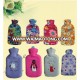 Low price durable 2L BS standard classical rubber hot water bag with colorful fleece cover