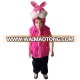 Factory supplier warm Animal style plush pink rabbit vest for girls