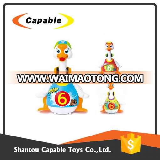 new 2017 goose shape music light bulk plastic animal toys for wholesale